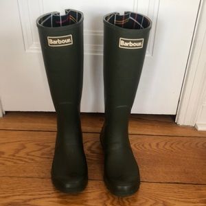 Barbour Wellington Boots Green Size 9